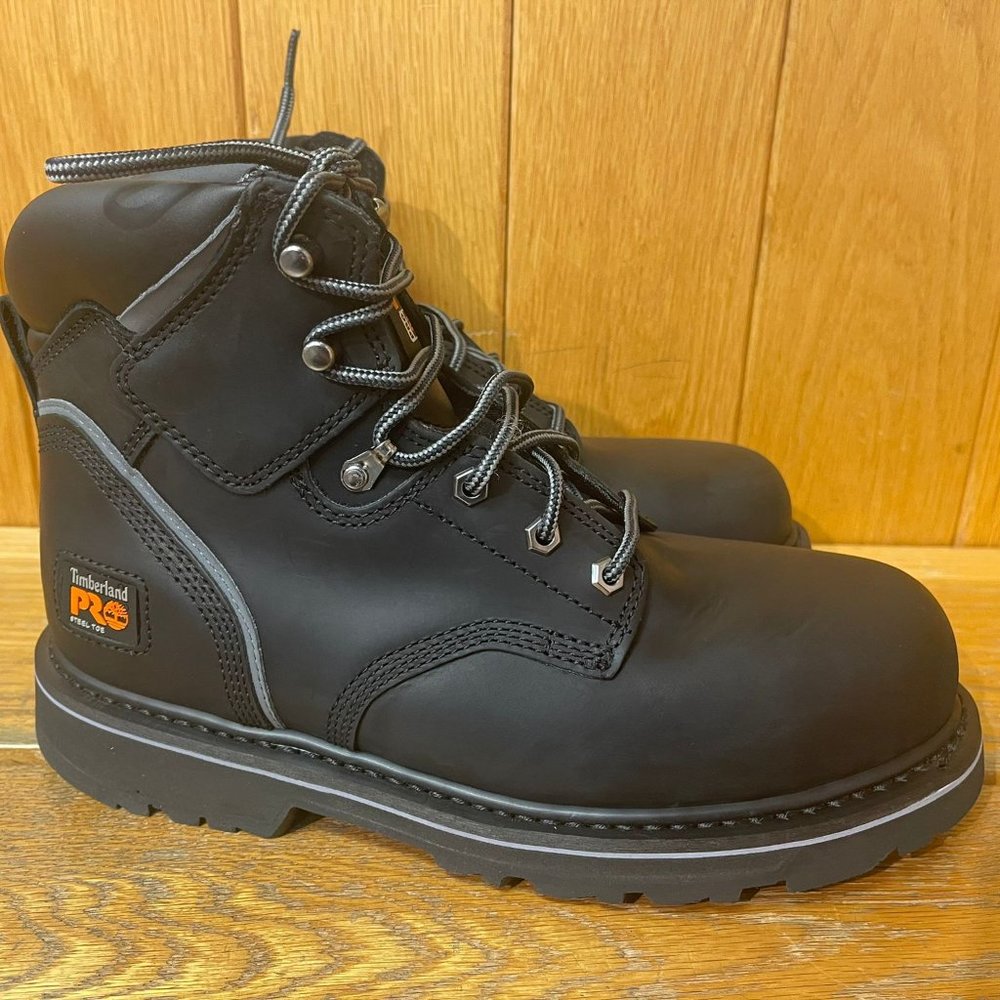 Timberland Pro Men's Industrial WATERPROOF Work Boot Black 33032 ALL SIZES